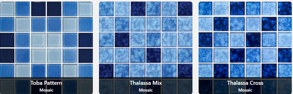 keramik mozaik kolam renang biru